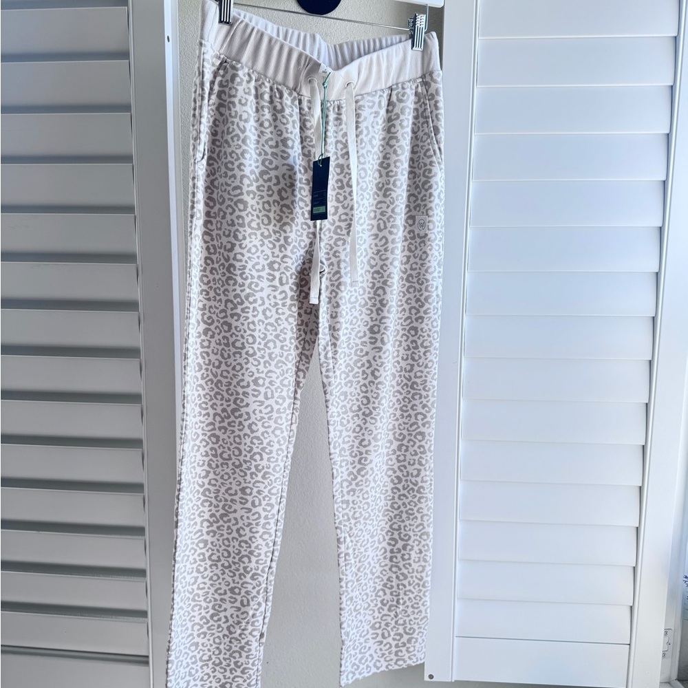 Wander Cream Leopard Print Pants